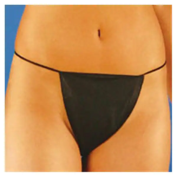 Panty Thong Photo Black Ladies Standard individually packed Non-Sterile Disposable (25/PK 10PK/CS) by The Systsms Group Inc.  ID SI-2